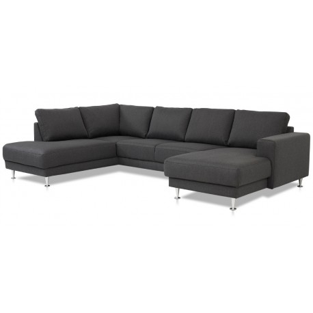 Mia U-sofa Højrevendt Antracit Inari 96