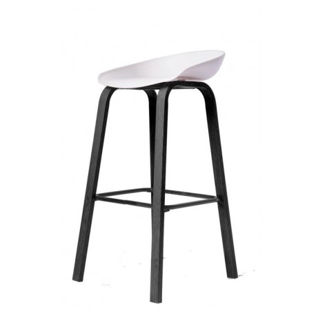 Hai spisestole hvid / sort