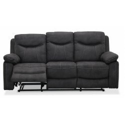 Boston recliner 3 personers Biograf sofa, grå stof