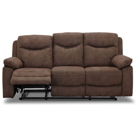 Boston recliner 3 personers Biograf sofa, Brun stof