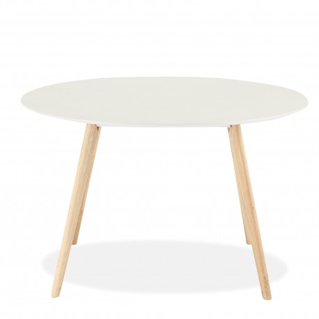 Life Spisebord Dia 120 Hvid/Oak