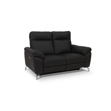 Selesta Recliner 2 pers. lædersofa sort