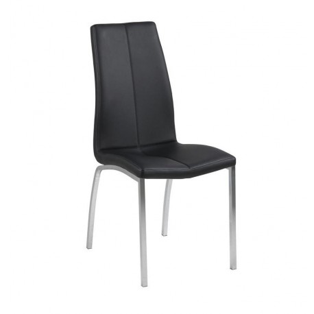 Stella spisebordsstol - Sort/Krom