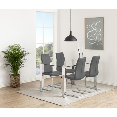 Asama Spisebordsstol grå