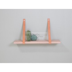 Jakob hylde 85x22 i hvid olieret egetræ