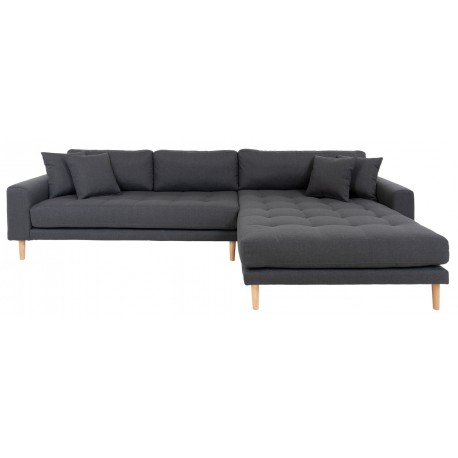 Andersen | Højrevendt Chaiselongsofa | Mørkegrå stof