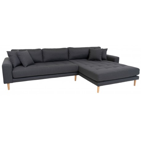 Andersen | Højrevendt Chaiselongsofa | Mørkegrå stof