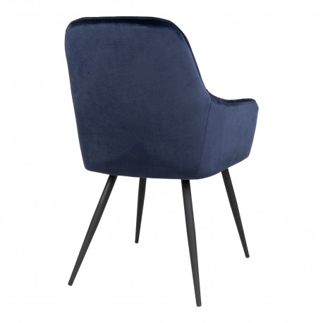 Harbo Spisebordsstol blå velour