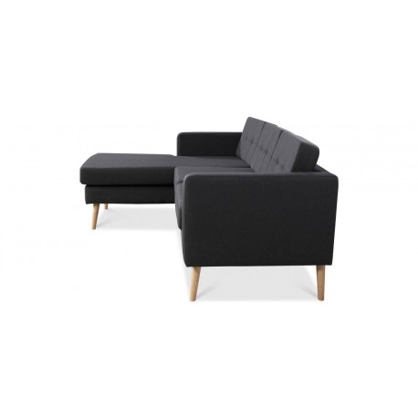 Novelty ch. sofa venstrevendt - Koksgrå Inari 95