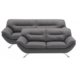Hjort Knudsen Taastrup 3 + 2 pers sofa grå stof