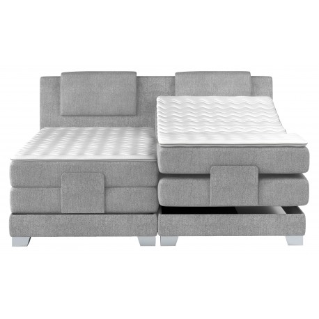 Nordica Elevationsseng 180x200 grå stof