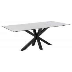 Heaven spisebord keramik Hvid Marmor Look 200 cm