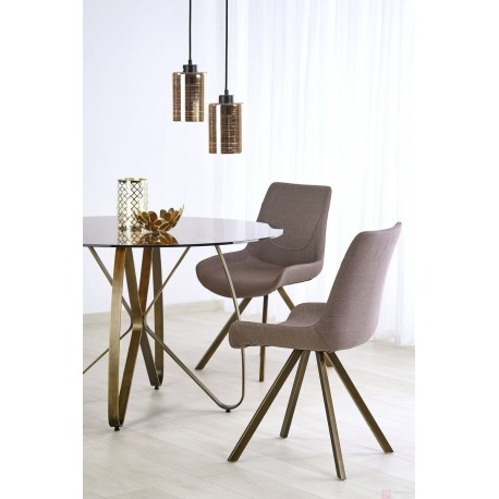 Alma spisebord LUNGO 120 cm med glas