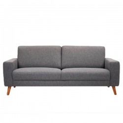 Hjort Knudsen LODBERG 3 pers sofa grå stof