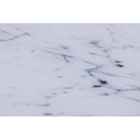 Alisma konsolbord Hvid krystalklar marmor glas, Ben gylden krom metal