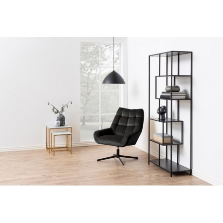 Alisma indskudsborde 2 stk glas krystalklar, hvid marmor print