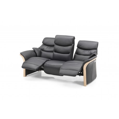 Hjort Knudsen Hammel 2+3 pers sofasæt Sort