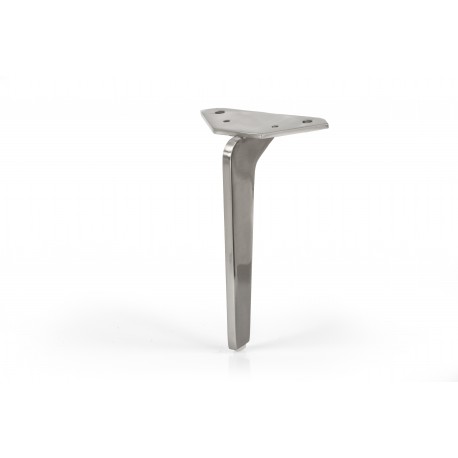 2H3B - børstet stål sofaben 16cm