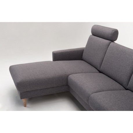 Hjort knudsen NIO U-sofa semianilin læder venstrevendt
