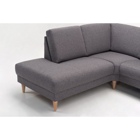 Hjort knudsen NIO U-sofa Grå stof venstrevendt