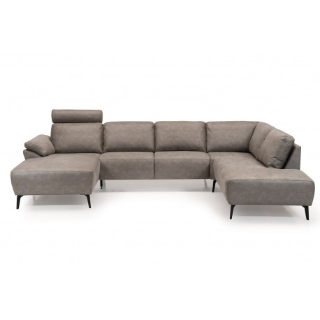 Hjort knudsen NIO U-sofa semianilin læder venstrevendt