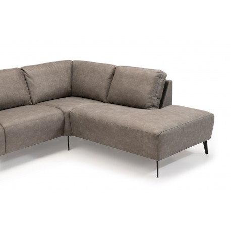 Hjort knudsen NIO U-sofa semianilin læder venstrevendt