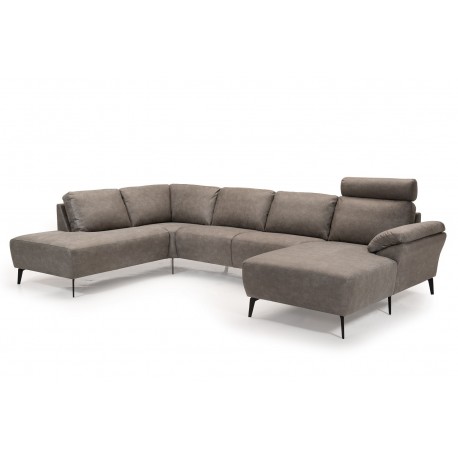 Hjort knudsen NIO U-sofa Grå stof venstrevendt