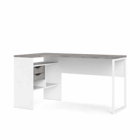 FUNCTION PLUS SKRIVEBORD 2 SKF. - GRÅ / HVID