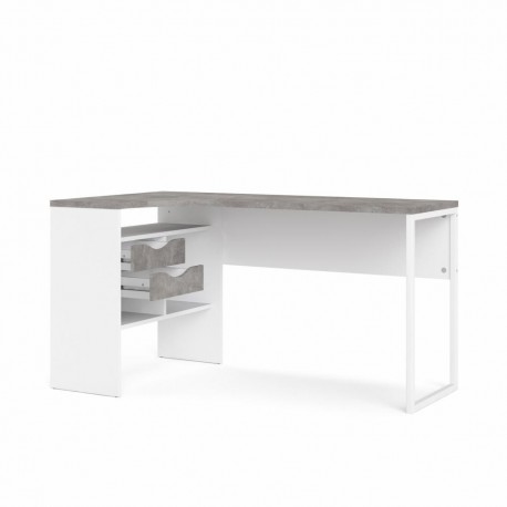 FUNCTION PLUS SKRIVEBORD 2 SKF. - GRÅ / HVID