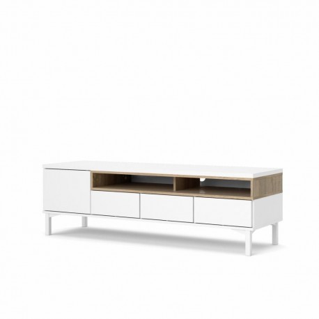 ROOMERS TV STAND - PARCEL - OAK / WHITE