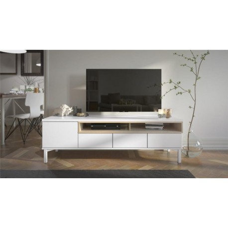 ROOMERS TV STAND - PARCEL - OAK / WHITE