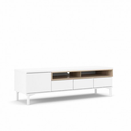 ROOMERS TV STAND - PARCEL - OAK / WHITE