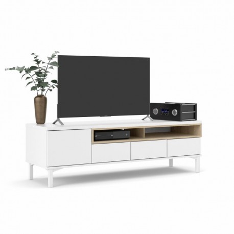 ROOMERS TV STAND - PARCEL - OAK / WHITE