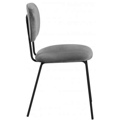 Ariana spisebordsstol Dublin stof mørkegrå