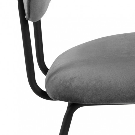 Ariana spisebordsstol Dublin stof mørkegrå