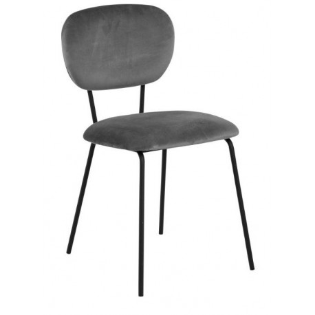 Ariana spisebordsstol Dublin stof mørkegrå