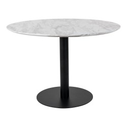 Bolzano Spisebord Ø110 cm - Marmor look