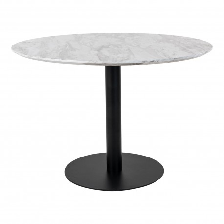 Bolzano Spisebord Ø110 cm - Marmor look