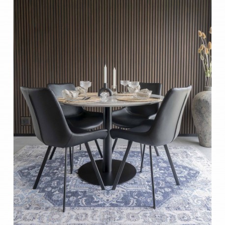 Bolzano Spisebord Ø110 cm - Marmor look