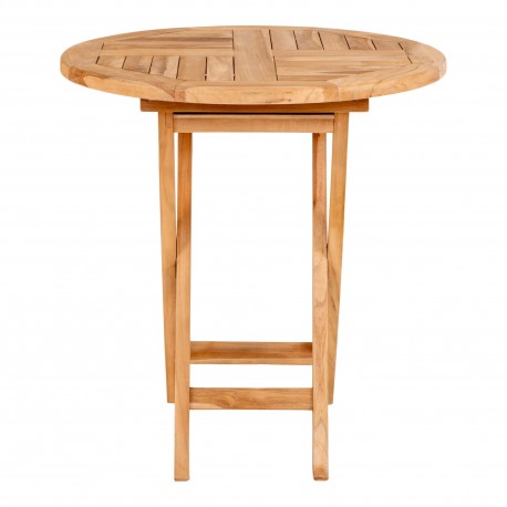 Oviedo Teak Spisebord - Spisebord i teaktræ Ø70x75cm