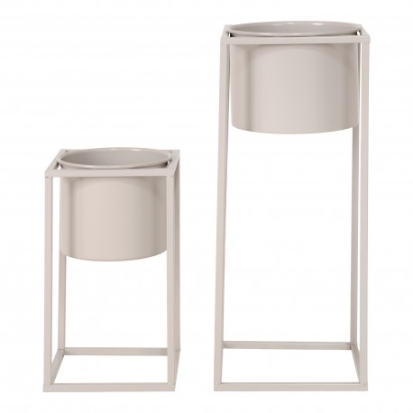 Marla Blomsterstandere - 2 blomsterstandere i grå-beige