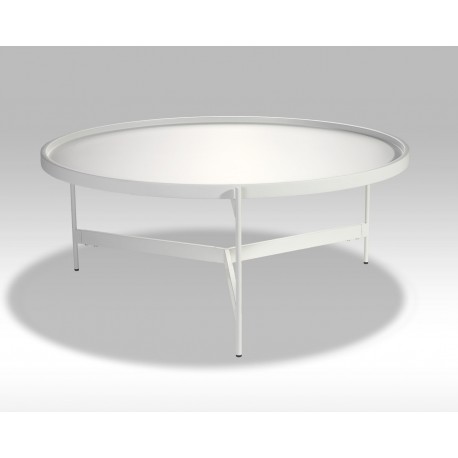 Bodø Sofabord - Stor Hvid Ø90