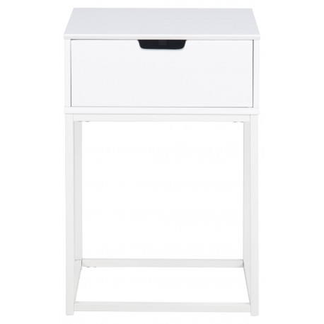 Mitra natbord / sengebord hvid