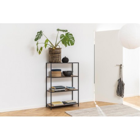 Seaford reol natur - 77 x 35 x 114 cm