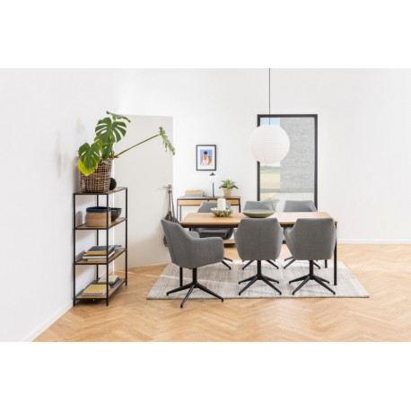 Seaford reol natur - 77 x 35 x 114 cm