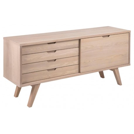 A-Line skænk 160 cm - Hvidpigmenteret