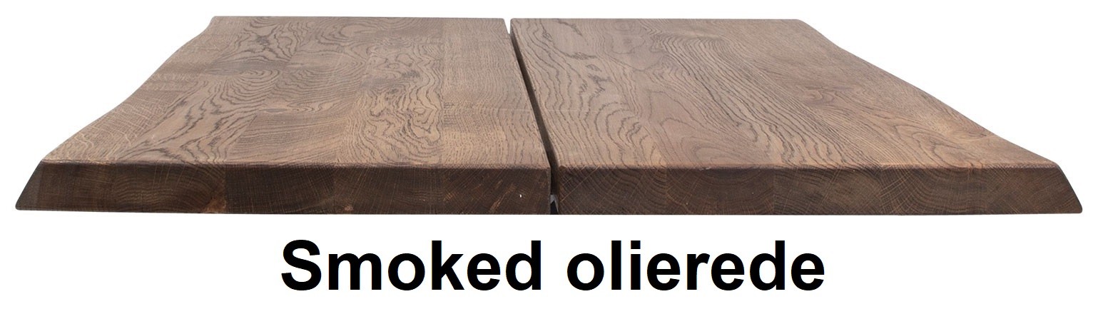 Smoked olierede mørk plankebord